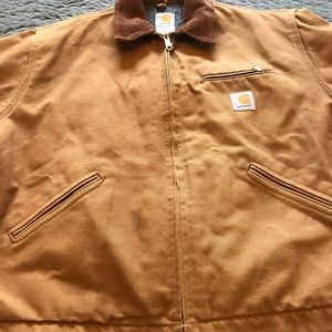 Vintaged Carhartt Detroit Blanket lined jacket corduroy neck